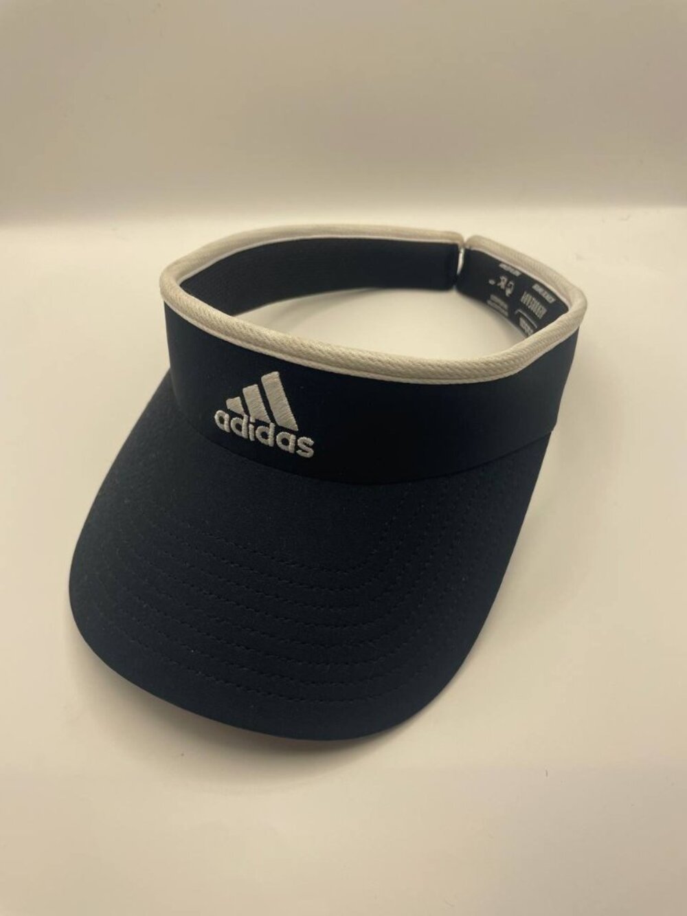 Adidas Black Visor Hat | Sporty Athleisure Sun Protection OSFM